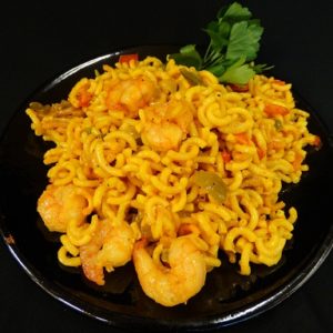 Fideos con gambas / Spaanse pasta