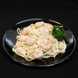 Pasta Alfredo met gamba`s